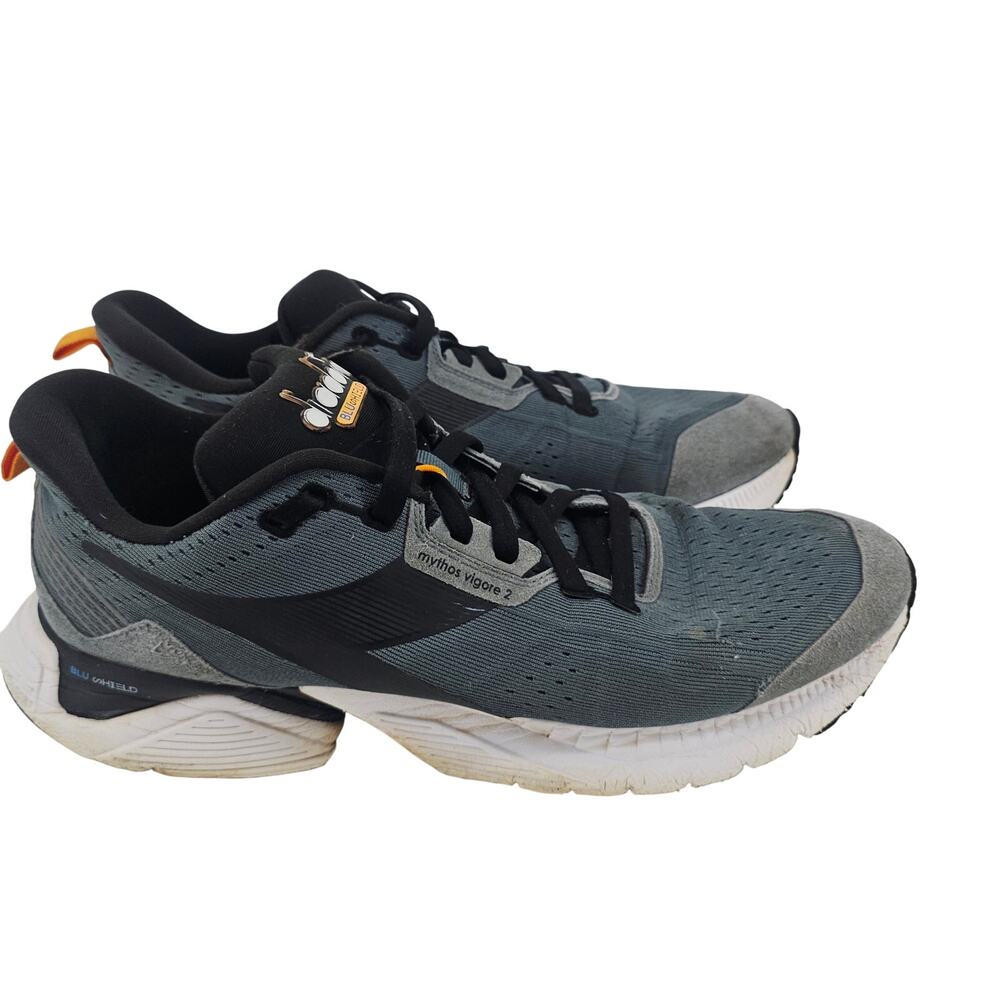 Diadora Men's Mythos Blushield Vigore 2 Running Sneaker Shoe Grey Men's 11